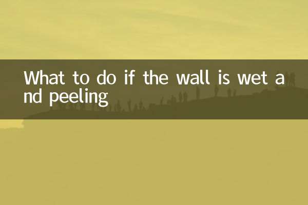 Que faire si le mur est mouillé et s'écaille