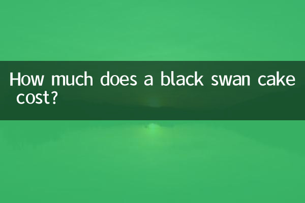 ¿Cuánto cuesta un pastel de cisne negro?