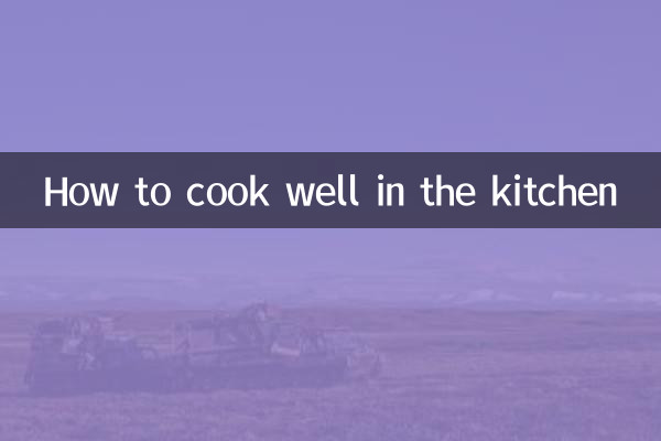 Wie man in der Küche gut kocht