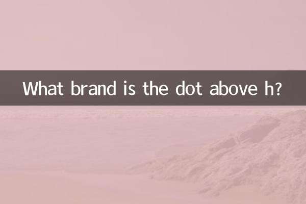 Qual é a marca do ponto acima de h?