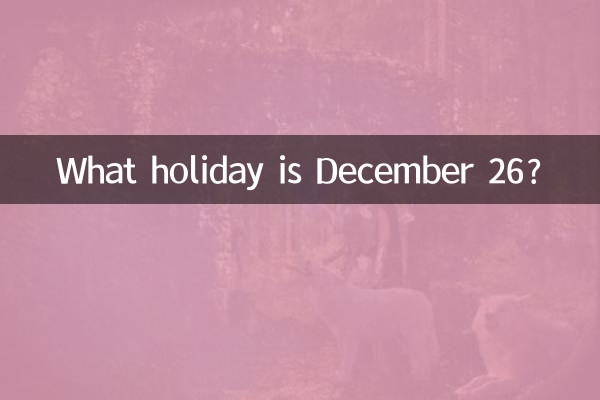 Che festa è il 26 dicembre?