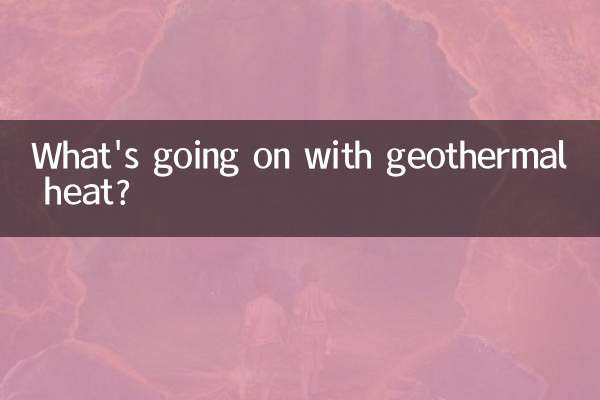 ¿Qué está pasando con el calor geotérmico?