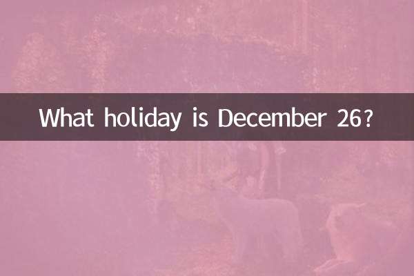 Che festa è il 26 dicembre?