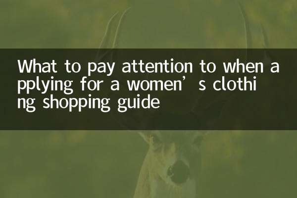 应聘女装导购注意什么