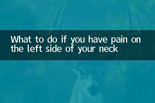 목 왼쪽에 통증이 있을 때 대처 방법