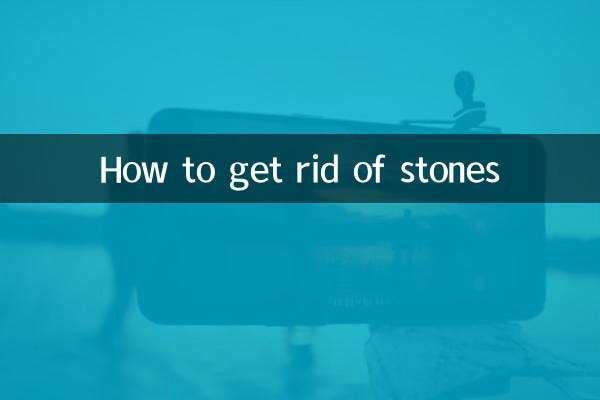 Cómo deshacerse de las piedras