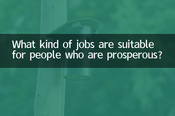 Che tipo di lavori sono adatti alle persone benestanti?