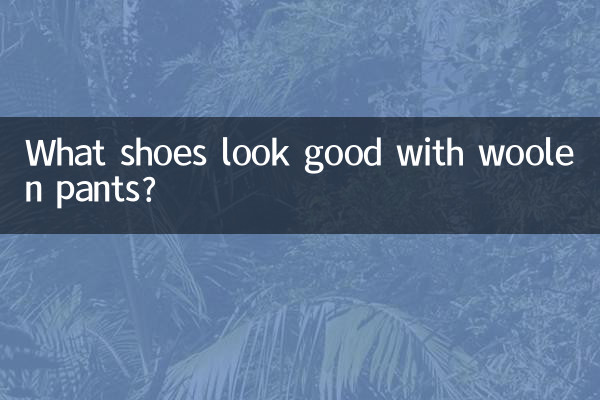 Que sapatos ficam bem com calças de lã?