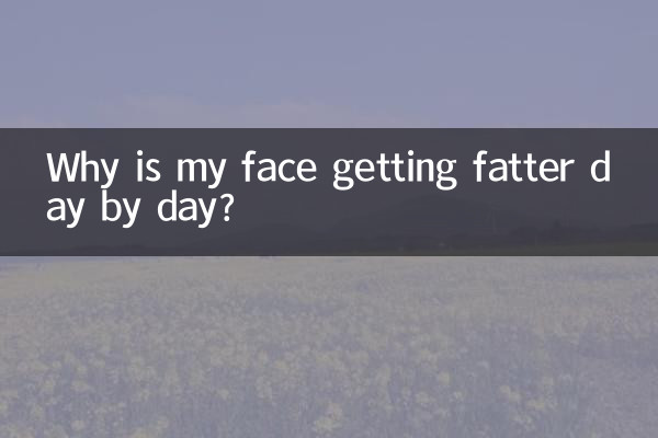 為什麼臉一天比一天胖