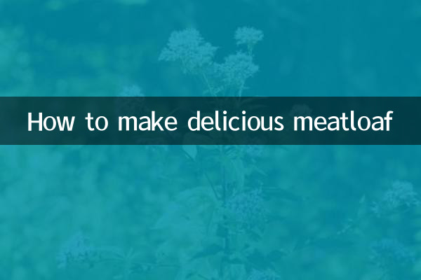 Comment faire un délicieux pain de viande