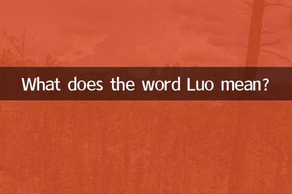 Cosa significa la parola Luo?