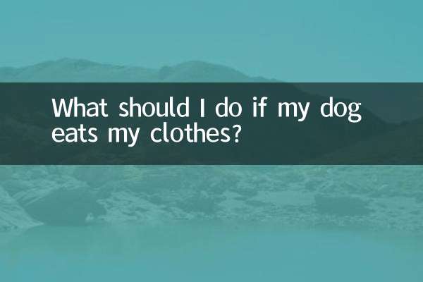 আমার কুকুর যদি আমার জামাকাপড় খায় তাহলে আমার কি করা উচিত?