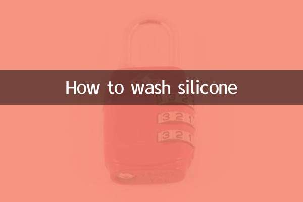 Cómo lavar silicona