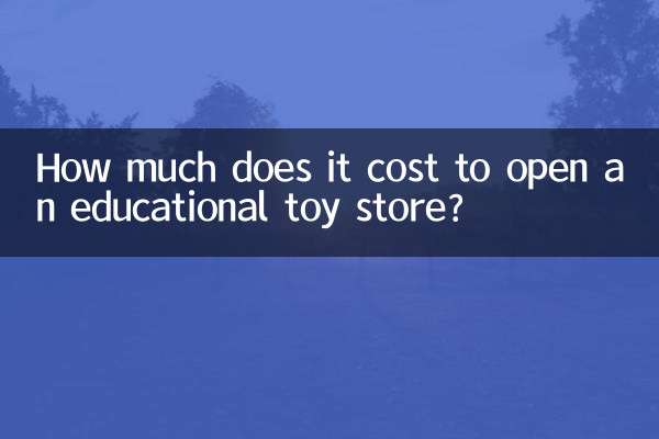 Wie viel kostet es, einen Lernspielzeugladen zu eröffnen?