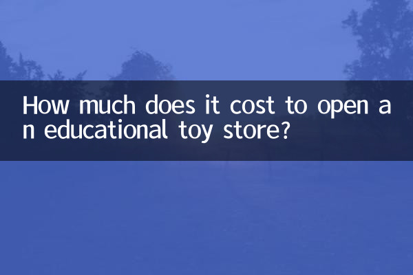शैक्षिक खिलौनों की दुकान खोलने में कितना खर्च आता है?