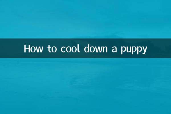 چگونه یک توله سگ را خنک کنیم