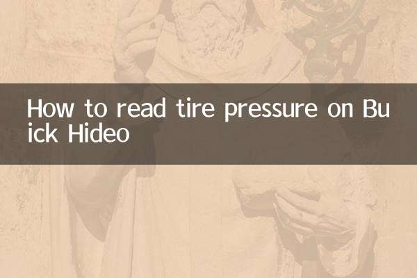 How to read tire pressure on Buick Hideo