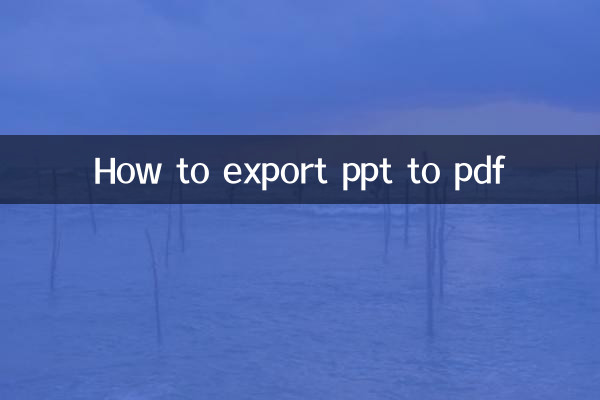 How to export ppt to pdf