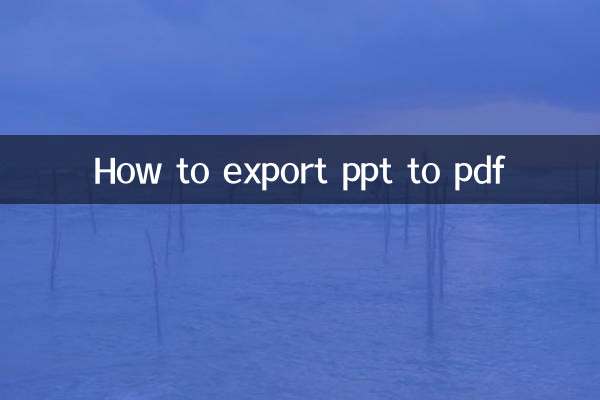 How to export ppt to pdf