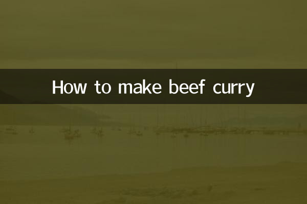 How to make beef curry