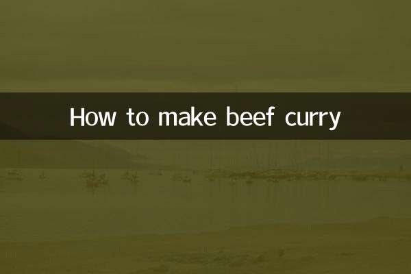 How to make beef curry