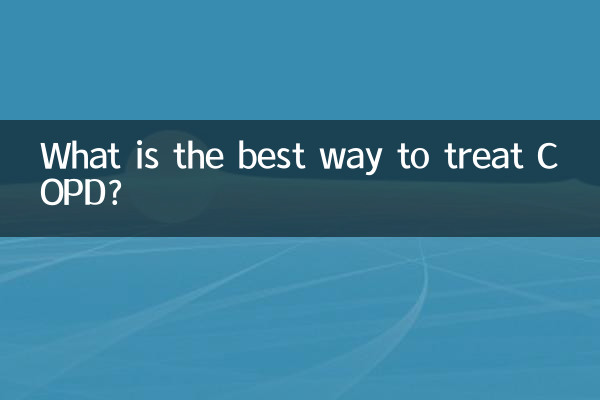 What is the best way to treat COPD?