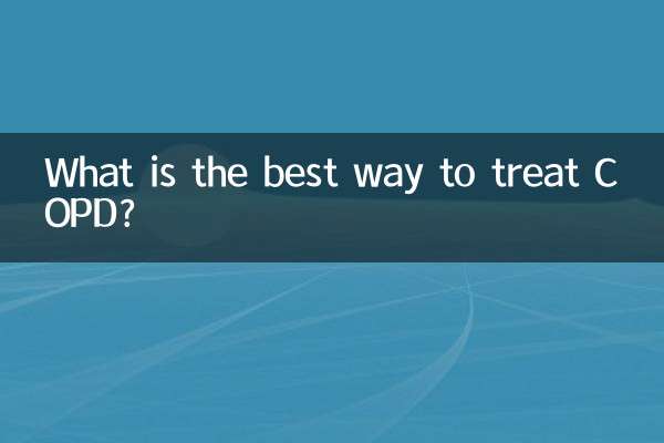 What is the best way to treat COPD?