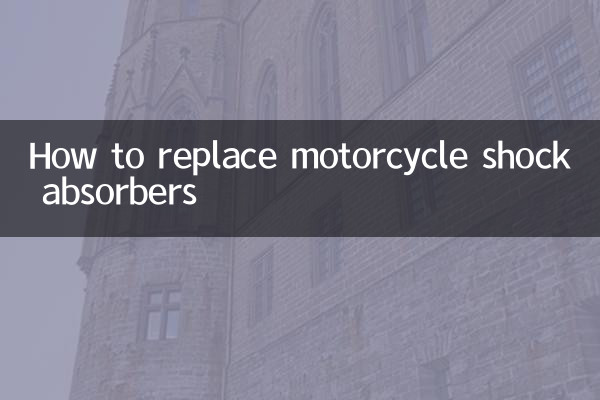 How to replace motorcycle shock absorbers