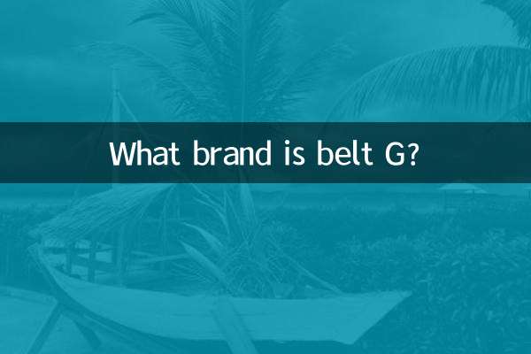 What brand is belt G?