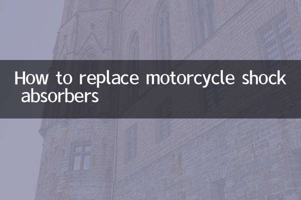 How to replace motorcycle shock absorbers