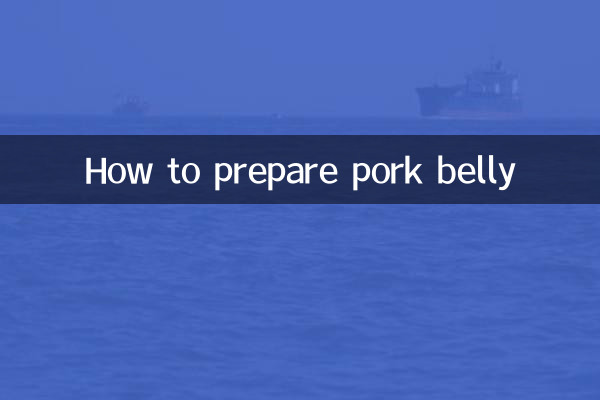 How to prepare pork belly