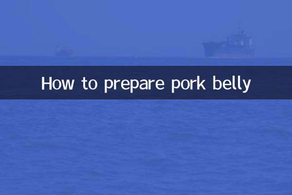 How to prepare pork belly