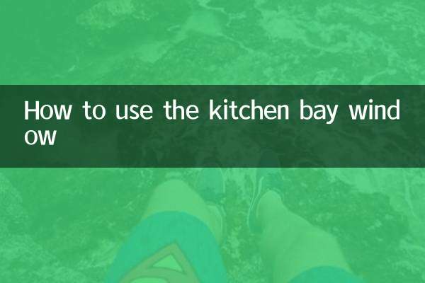 How to use the kitchen bay window