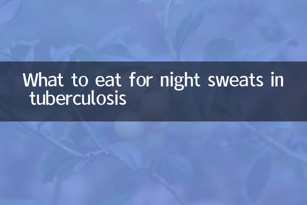 Was für Nachtschweiß in Tuberkulose essen zu essen