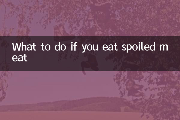 What to do if you eat spoiled meat