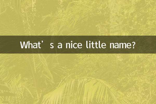 What’s a nice little name?