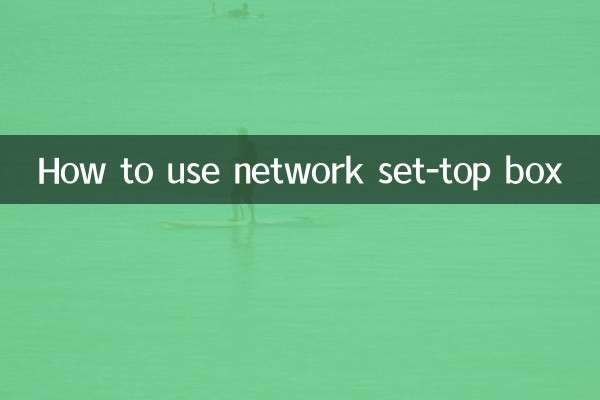 How to use network set-top box