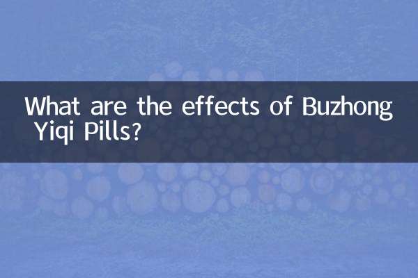 Buzhong Yiqi 丸薬の効果は何ですか?