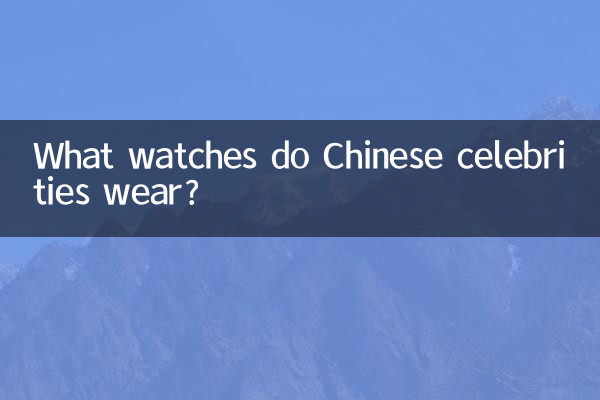 ¿Qué relojes usan las celebridades chinas?