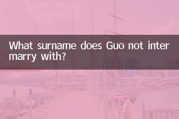 Com qual sobrenome Guo não se casa?