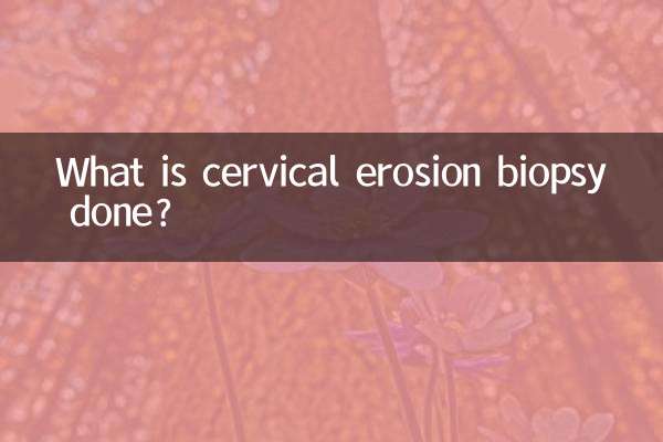 What is cervical erosion biopsy done?