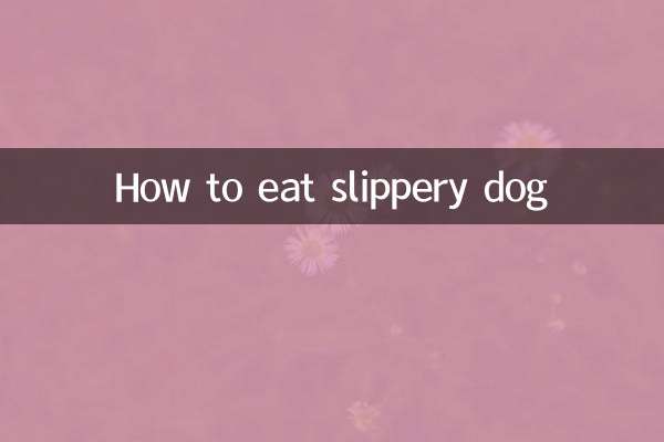 Cómo comer perro resbaladizo