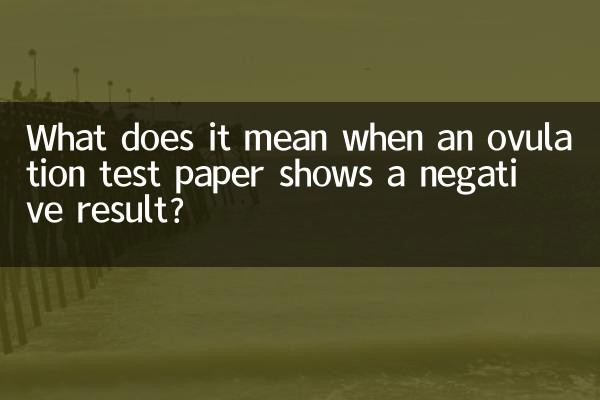 ¿Qué significa cuando un test de ovulación arroja un resultado negativo?