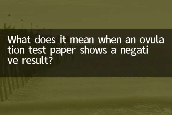 O que significa quando um teste de ovulação mostra um resultado negativo?