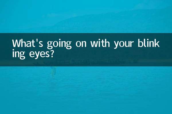 Was ist mit deinen blinkenden Augen los?