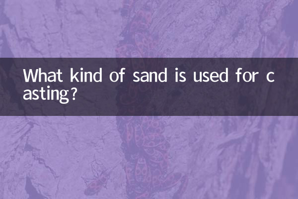 چه نوع ماسه ای برای ریخته گری استفاده می شود؟