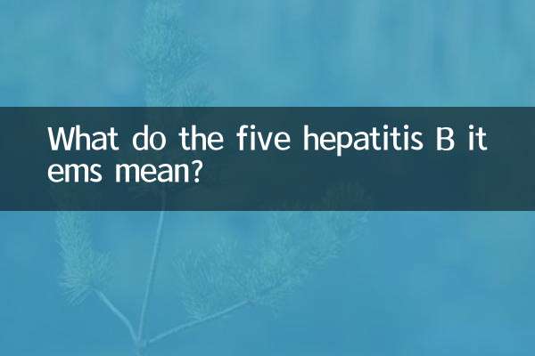 Was bedeuten die fünf Hepatitis-B-Punkte?