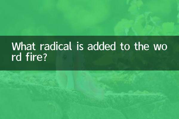 Welcher Rest wird dem Wort Feuer hinzugefügt?