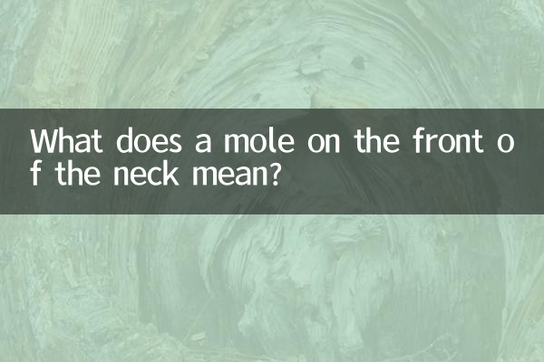 Was bedeutet ein Muttermal vorne am Hals?