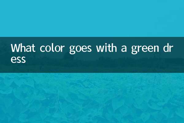 Que cor combina com um vestido verde